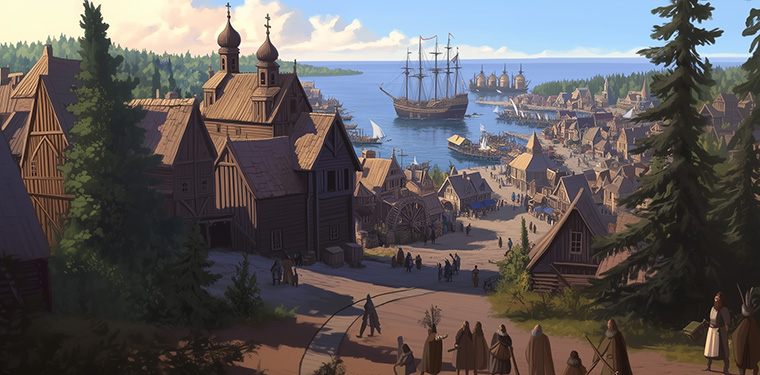 The Merchant Village of Archangelsk