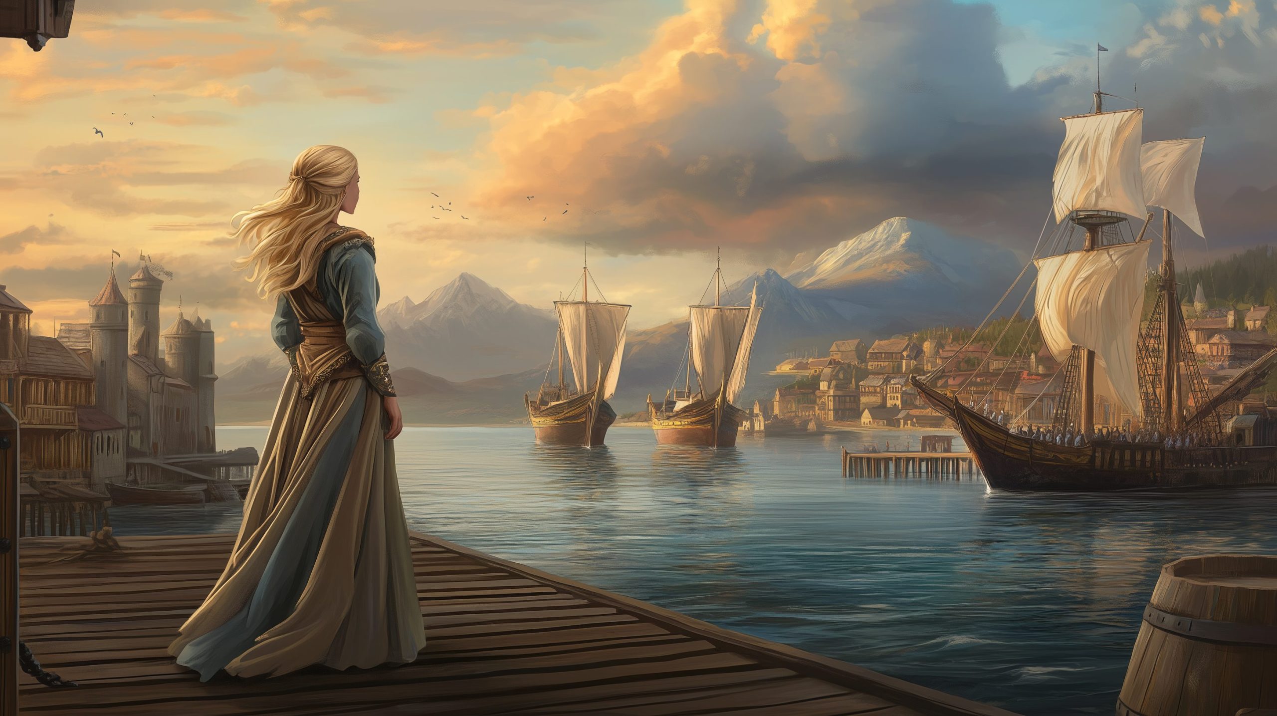 Elora on the dock