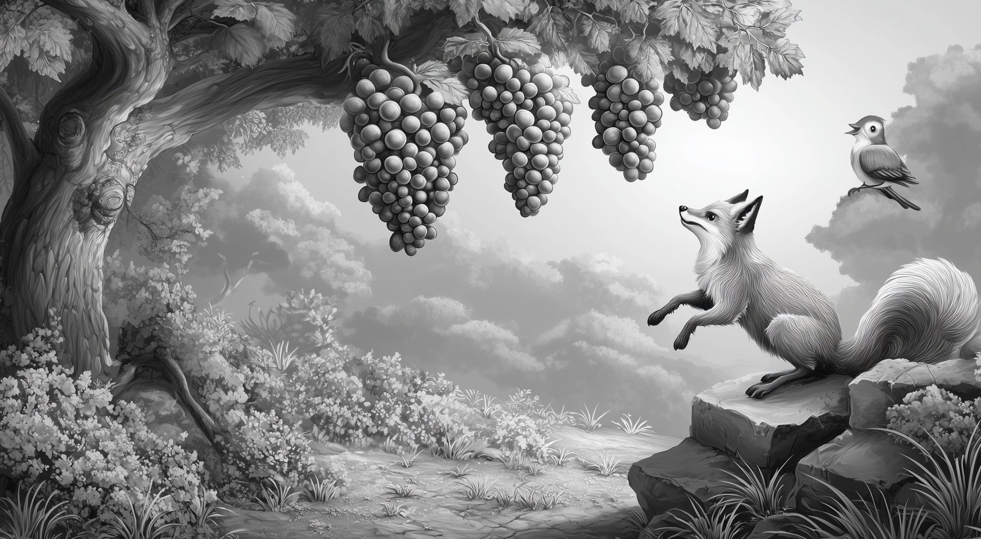 The fox and the grapes
