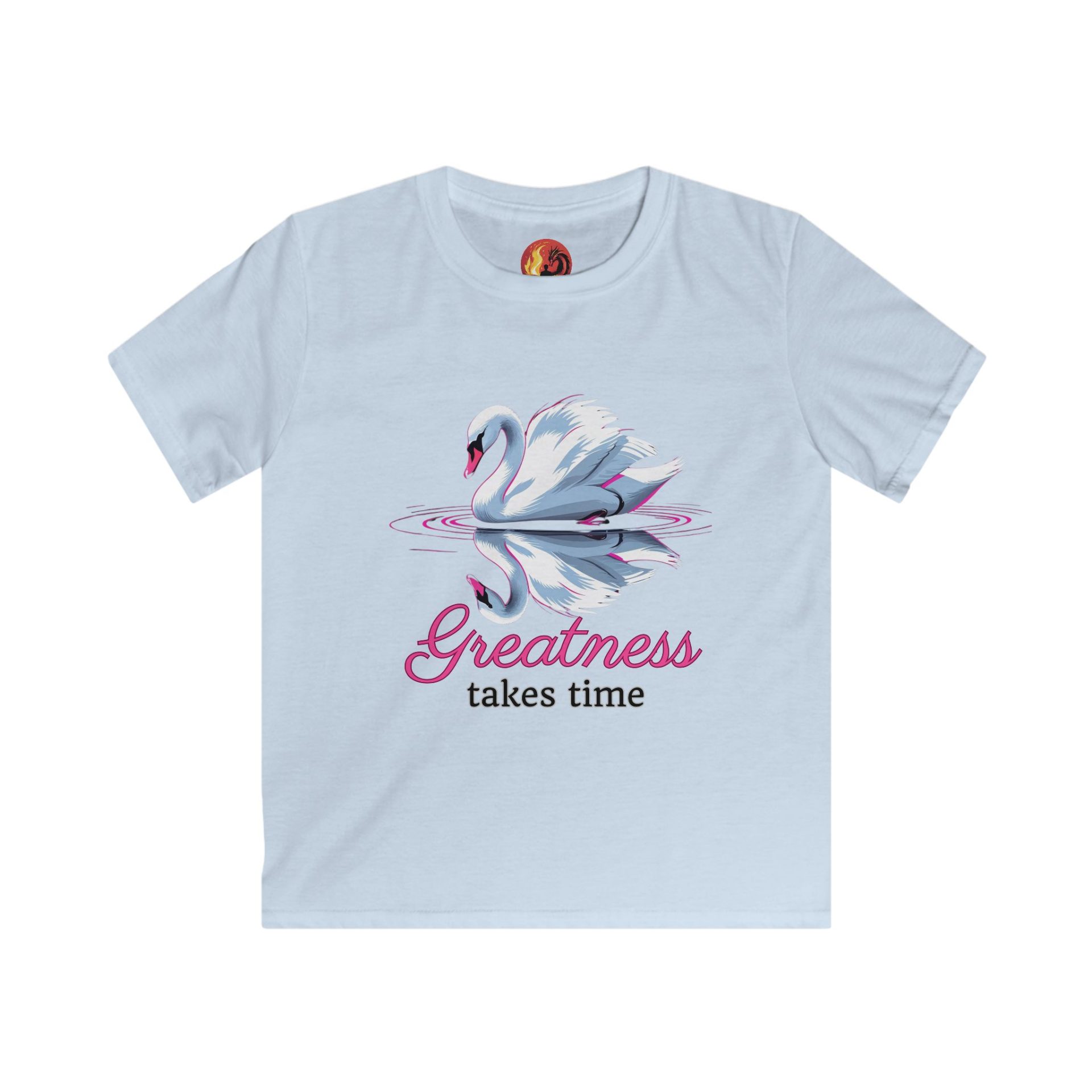 The Ugly Duckling "Greatness Takes time" Front only Transformation Softstyle Tee - Image 4