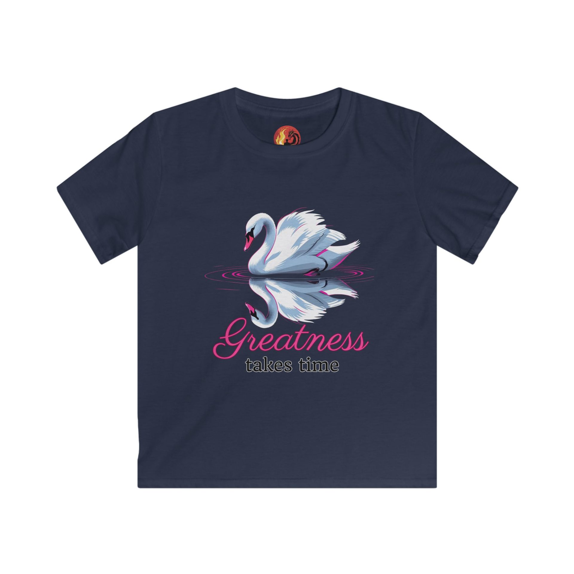 The Ugly Duckling "Greatness Takes time" Front only Transformation Softstyle Tee - Image 5