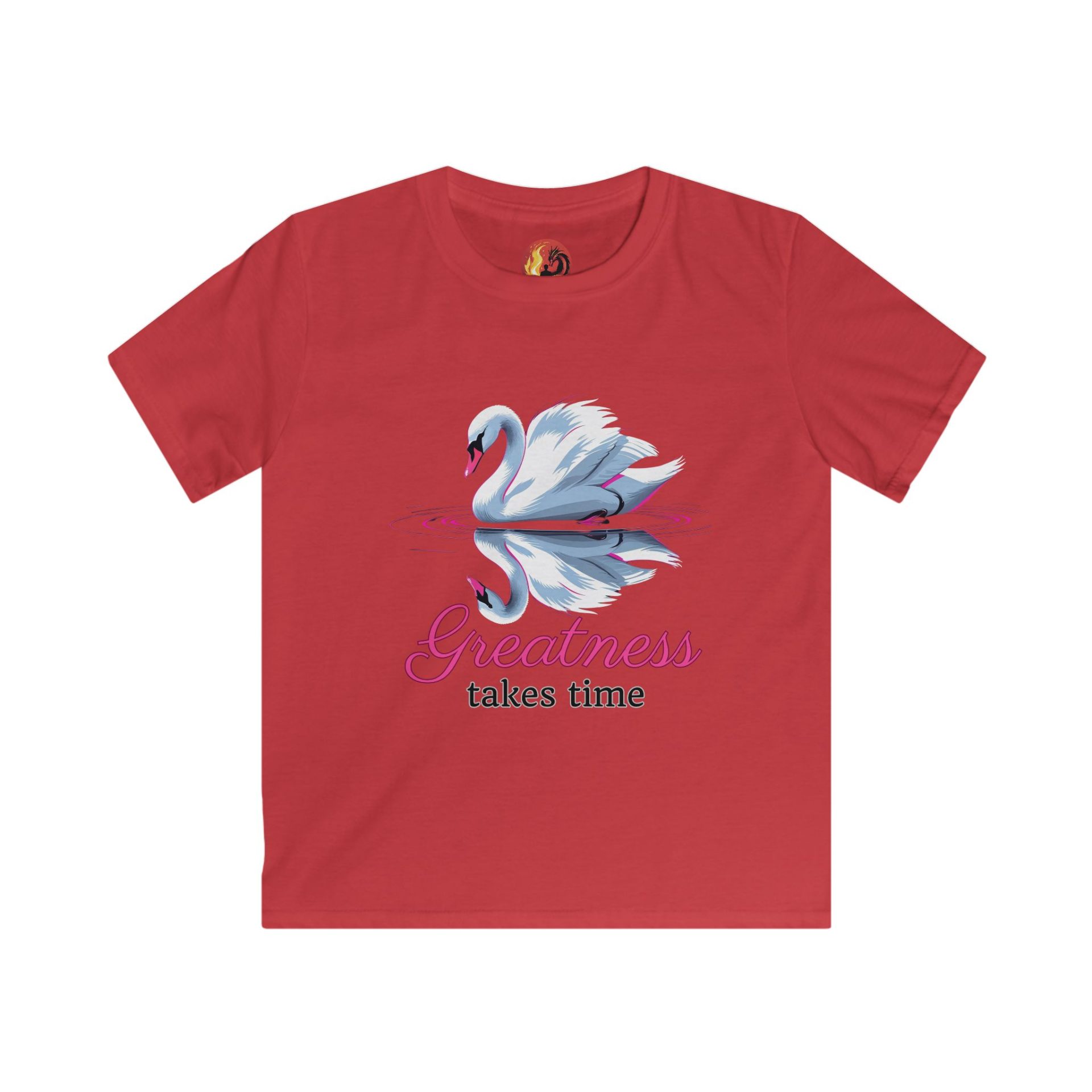 The Ugly Duckling "Greatness Takes time" Front only Transformation Softstyle Tee - Image 7