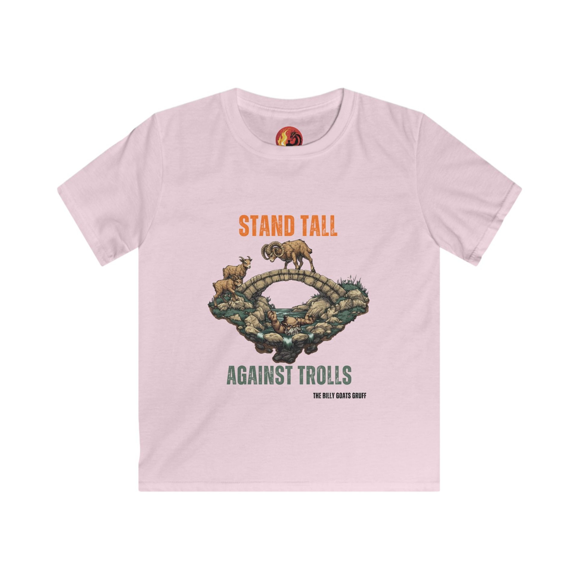 "Stand Tall Against Trolls" | The Three Billy Goats Gruff Adventure Softstyle Tee - Image 6