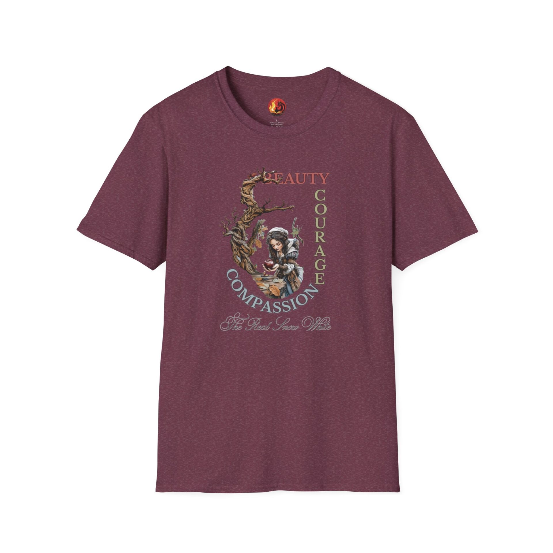 The Real Snow White T-Shirt – Beauty, Courage, and Compassion | Grimm-Inspired Tee - Image 14