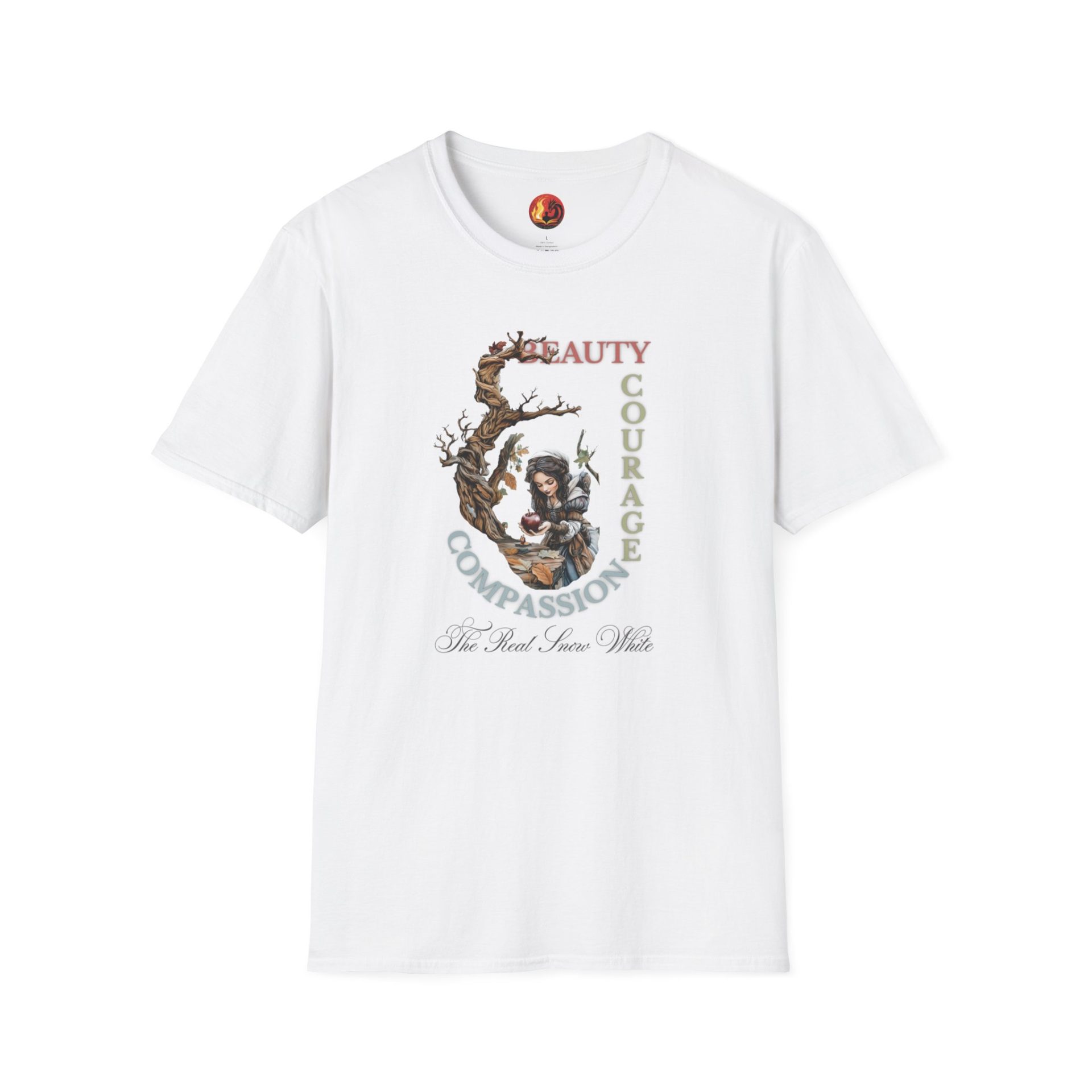 The Real Snow White T-Shirt – Beauty, Courage, and Compassion | Grimm-Inspired Tee - Image 2