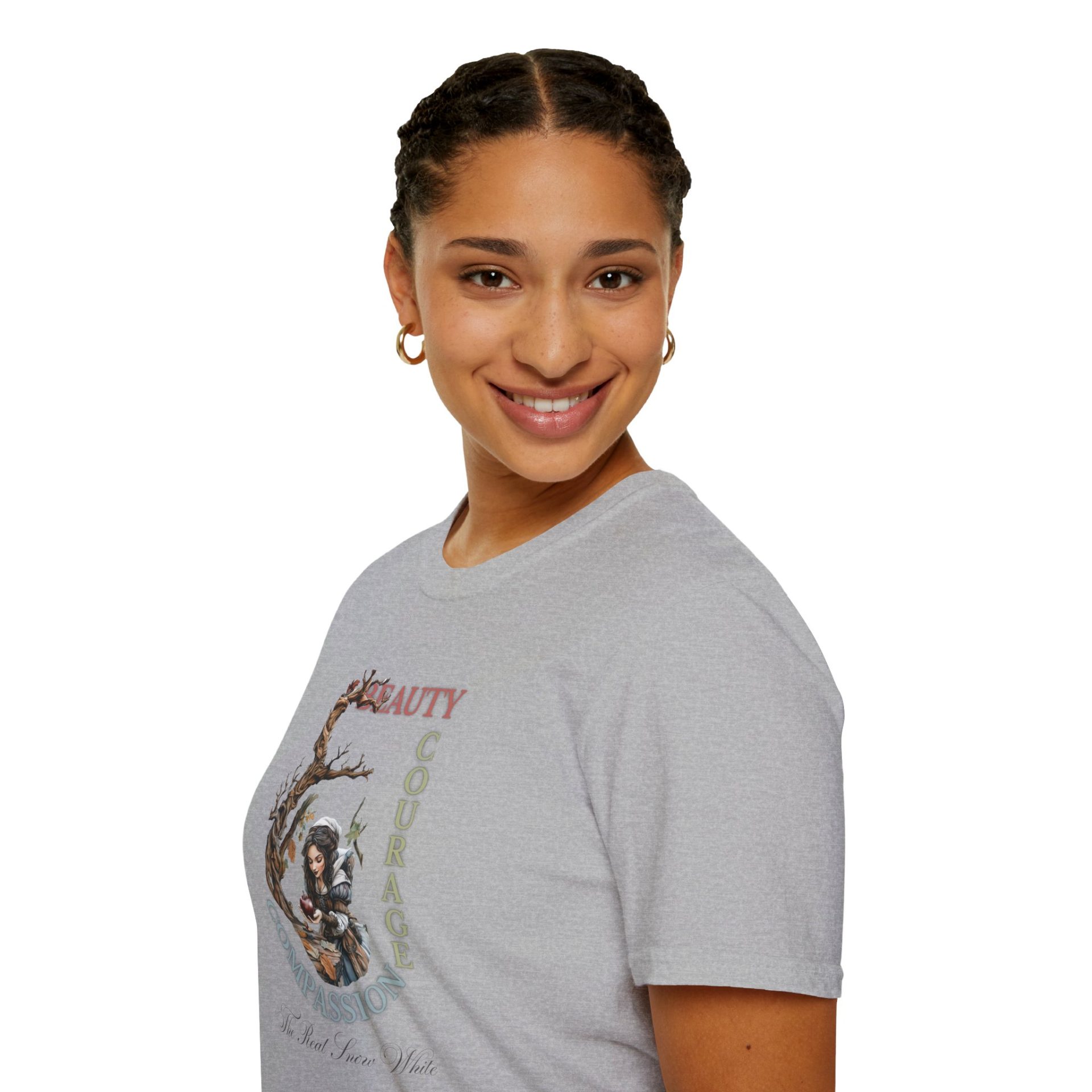 The Real Snow White T-Shirt – Beauty, Courage, and Compassion | Grimm-Inspired Tee - Image 5