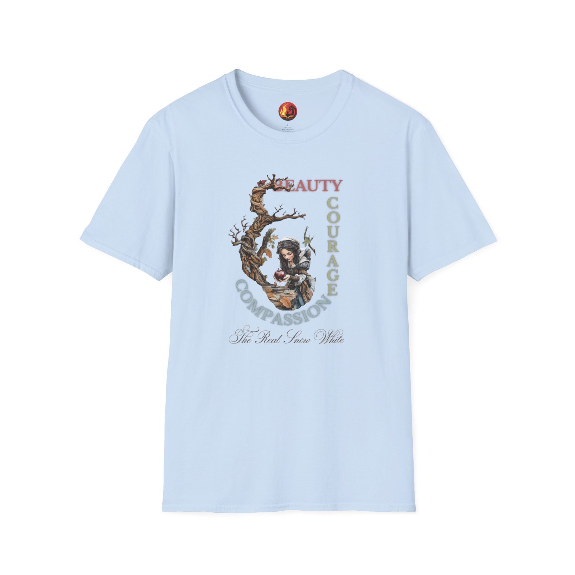 The Real Snow White T-Shirt – Beauty, Courage, and Compassion | Grimm-Inspired Tee - Image 9