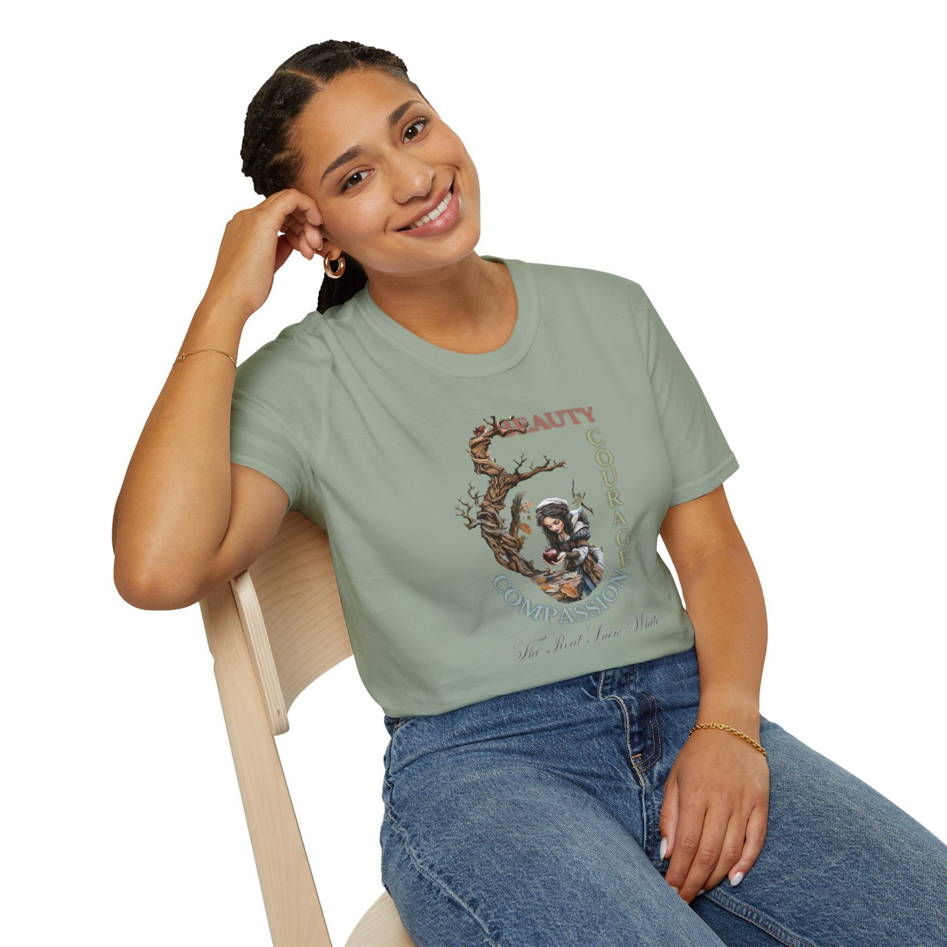The Real Snow White T-Shirt – Beauty, Courage, and Compassion | Grimm-Inspired Tee - Image 8