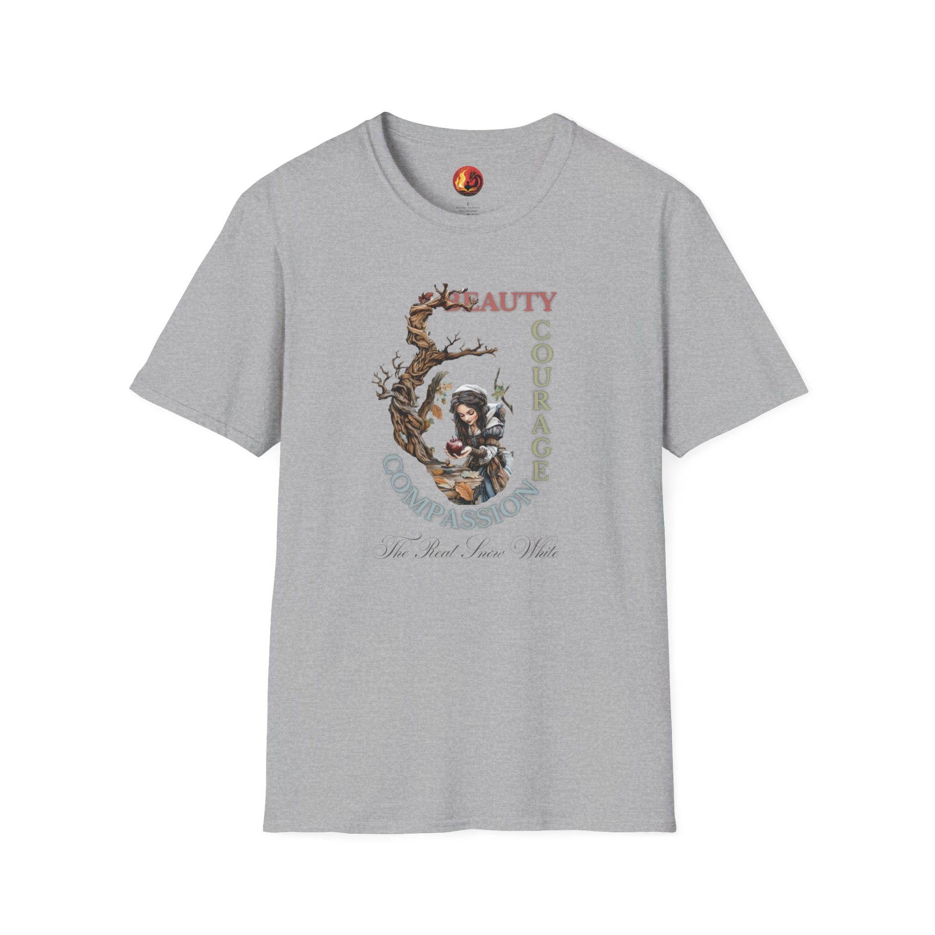 The Real Snow White T-Shirt – Beauty, Courage, and Compassion | Grimm-Inspired Tee - Image 6